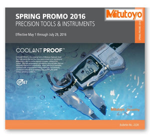 Mitutoyo Spring Promo 2016