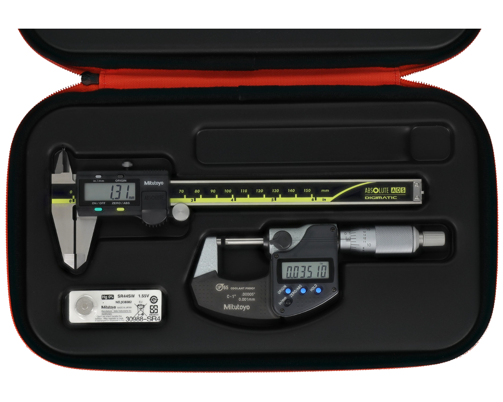 64PKA285 Mitutoyo Soft Case Tool Kit, Digital Micrometer 1