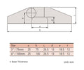 050083-10 Mitutoyo Depth Base Attachment for 4