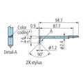 12AAB413 Mitutoyo SJ-400 Series Deep Hole Stylus 2X Surface Roughness Tester Accessories Mitutoyo   