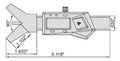 1501-25 INSIZE Digital Radius Gage .079