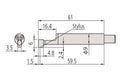 178-296 Mitutoyo SJ-210 and SJ-310 Low Force Detector Mitutoyo Surface Roughness Tester Accessories Mitutoyo   