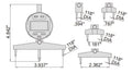 2183 Electronic Radius Gage Set .2