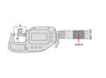 3350-75 INSIZE Digital Indicating Micrometer / Snap Gage 2-3